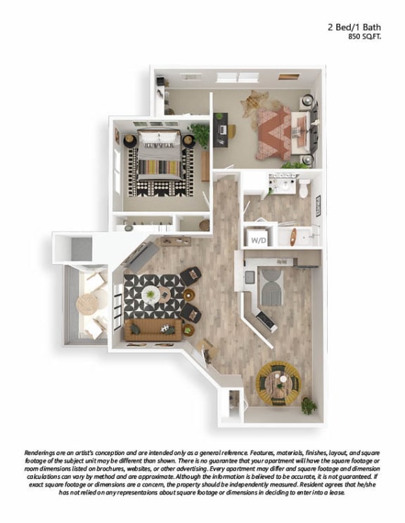 1 & 2Bedroom Apartments in Lakewood Vista at Trappers Glen